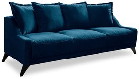 Canapea din catifea Miuform Royal Rose, albastru marin