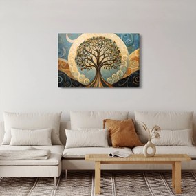 Tablou – Arborele vieții și spirale (90x60 cm)
