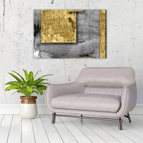 Tablou - Pătrate de aur N⁰2 (90x60 cm)