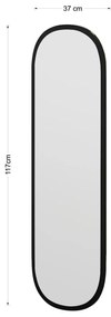 Oglindă Magnum Black 40 x 120 cm