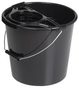 Galeata cu storcator 10L, negru, Simi