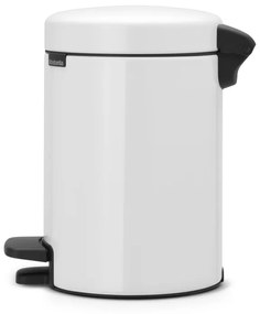 Cos cu pedala Brabantia NewIcon, 3 L, Inchidere usoara, Baza antiderapanta, Alb