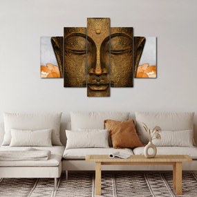 Tablou cu statuie cu detaliu a feței (150x105 cm)
