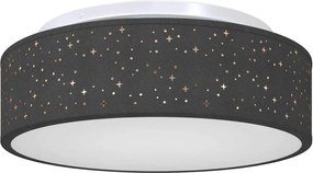 vidaXL Lampă de tavă Negru 38 x 38 x 13,5 cm țesătură