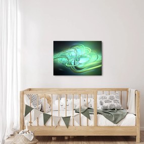 Tabloul cu abstracție verde (70x50 cm)