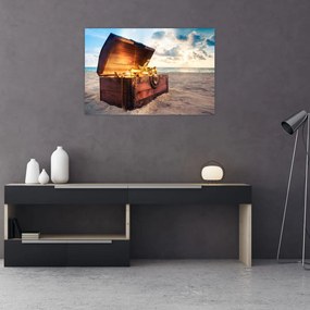Tablou - Comoară pe plajă (90x60 cm)