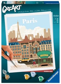 CREART PICTURA PE NUMERE PENTRU ADULTI PARIS PLIN DE CULOARE - RAVENSBURGER (RVSPBN23687)