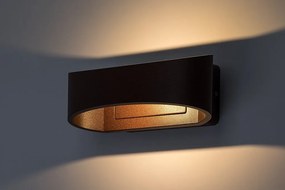 Aplica LED perete exterior IP54 Gerla maro