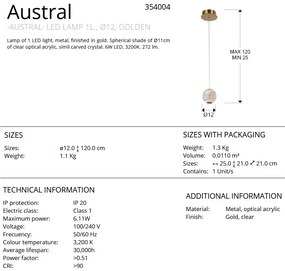 Pendul LED design modern Austral SV-354004