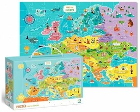 Dodo Puzzle Harta Europei, 100 piese
