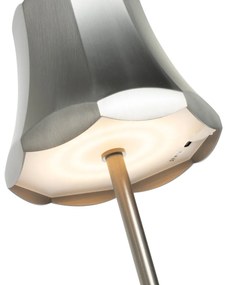 Set de 2 lămpi de masă retro gunmetal reîncărcabile IP44 - Granny