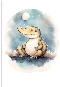 Tablou crocodil visător