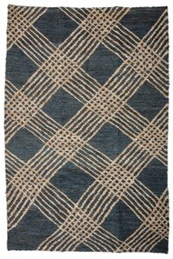 Covor gri antracit din iută 150x245 cm Cat – Bloomingville