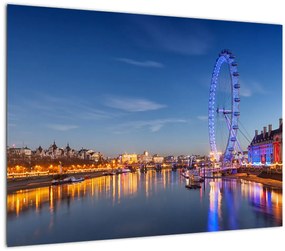 Tablou pe sticlă London Eye (70x50 cm)