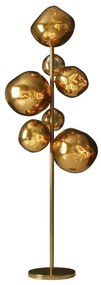 Lampa de podea moderna cu 7 globuri aurii LIQUID DIAMOND