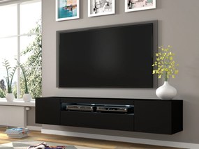 Masă TV/Dulap Aurora 200 (Negru mat). 1057707