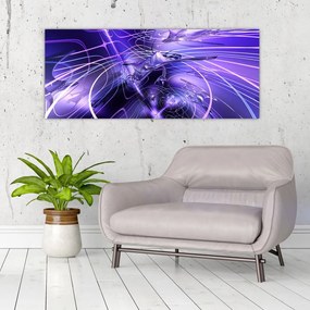 Tablou abstracție tehnică (120x50 cm)