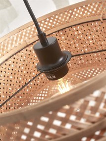 Lampa de podea eco din bambus Bhutan S 25x20, negru/ natur