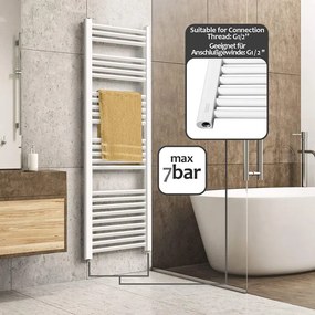 Radiator baie 1600 x 600 mm, alb