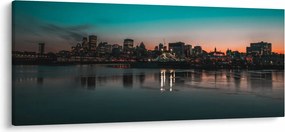 Tablou cu oraș mare (120x50 cm)