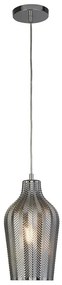 Pendul sticla deco stil modern Chevron fumuriu 3451SM SRT