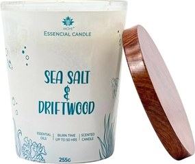 Lumânare Arome în sticlă cu capac metalic 255 g Sea salt & Driftwood