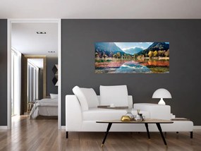 Tablou - Lacul Jasna, Gozd Martuljek, Alpii Iulieni, Slovenia (120x50 cm)