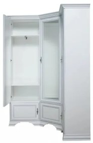 Dulap de colt Idento, 5 Usi, Alb Alpin