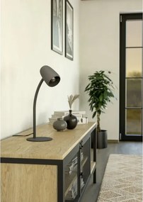 Eglo 901828 - Lampă de masă CARLO 1xE14/18W/230V neagră