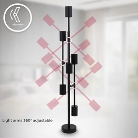 Lustră pe tijă 6xE27/60W/230V B.K. Licht 1344