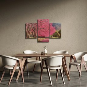 Tablou cu copaci înfloriți (90x60 cm)