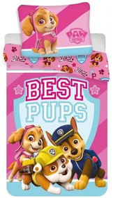 Patrula Cățelușilor Best Pups lenjerie de pat pentru copii 100×135cm, 40×60 cm