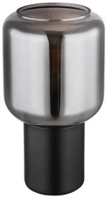 Veioza, lampa de masa design modern Ninjo negru, fumuriu