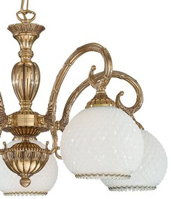 Candelabru din alama cu 5 brate design italian 8500