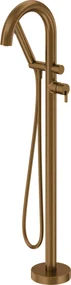 Baterie pentru cada freestanding, bronz periat, cu set de dus, Deante Silia Bronz