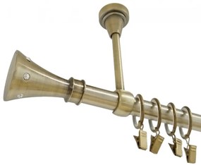 Galerie simpla prindere tavan CARTER 19 mm aur antic (Alege marime: 160 cm)