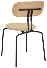 Scaun de dining negru/bej Curious – UMAGE