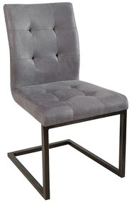 Set de 2 scaune design industrial style, Oxford gri 	A-36962 VC