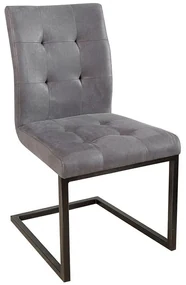 Set de 2 scaune design industrial style, Oxford gri 	A-36962 VC