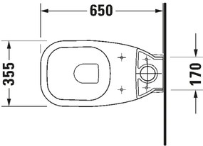 Duravit D-CODE vas WC compact din ceramică, alb lucios - 21180900002