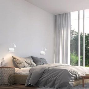 Lampă de perete cu raft Rabalux 71090 TACITO 1xGU10/25W/230V alb