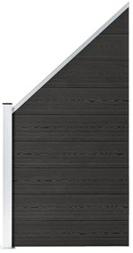 vidaXL Panou de gard, gri, 95x(105-180) cm, WPC