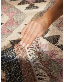 Covor gri țesut manual din iută 200x300 cm Roya Parsa – Elle Decoration