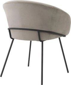 Scaun tapitat design LUX Campus, savona greige 116370 HZ