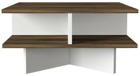 Masă de cafea Hamilton (Nuc + Alb). 1089468