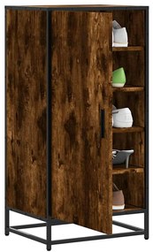 vidaXL Suport pantofi Stejar afumat 48x38x97,5 cm Lemn prelucrat