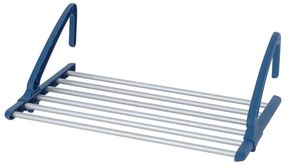 WENKO 63005800 - Uscător de rufe 37,5 x 21 cm oțel inoxidabil/argintiu/albastru