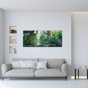 Tablou - Ilustrare pădure tropicală (120x50 cm)