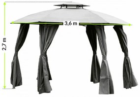 Foișor de grădină Gavi 2 grafit