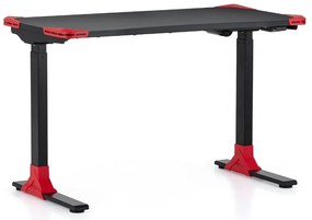 Masa OfficeTech Game cu inaltime reglabila, 120 x 60 cm, neagra